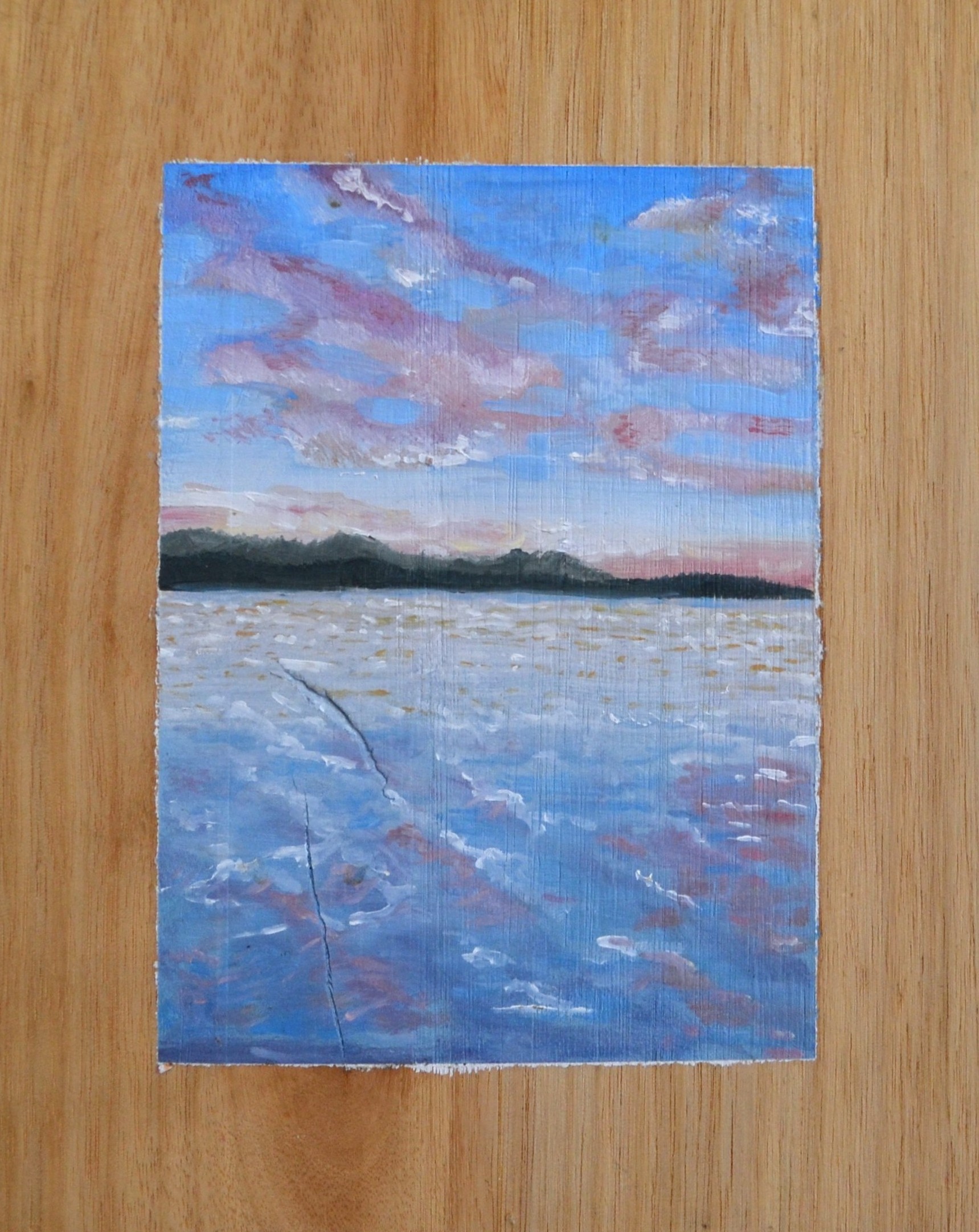 Karbeethong, oil on wood